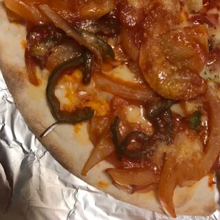 簡単ナポリタン風ピザ